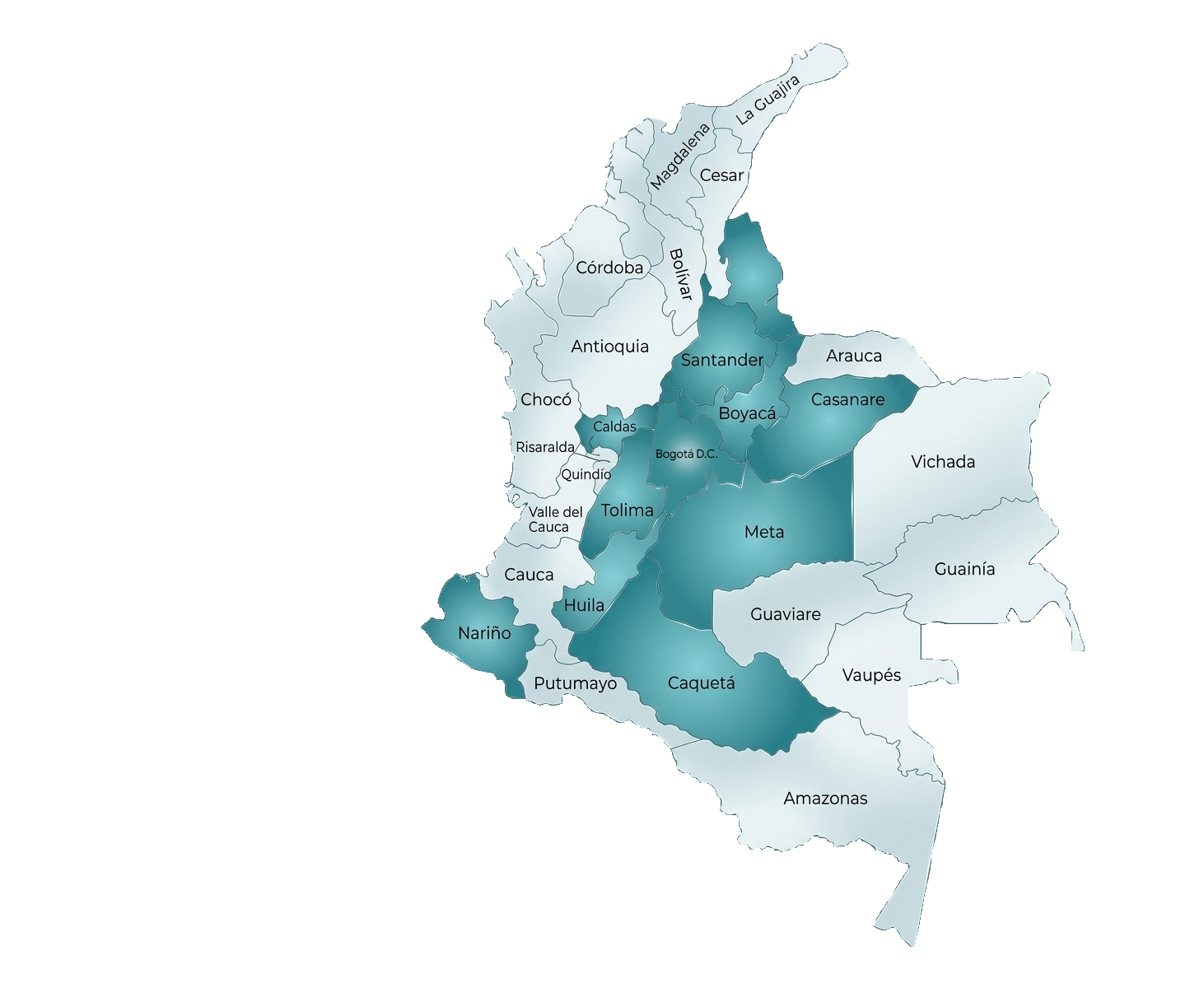 Mapa de Cobertura Colombia